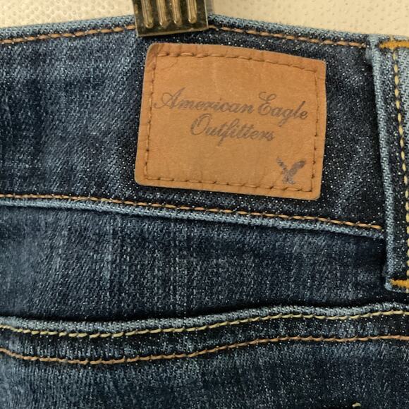 Vintage American Eagle Outfitters Jeans Size 8 Medium Wash Artist  Stretch  Y2K - Picture 6 of 7